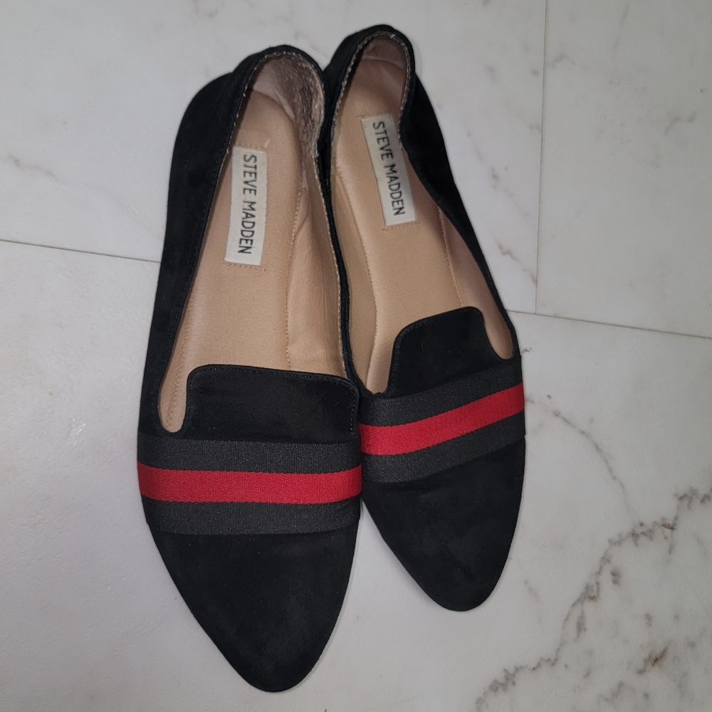 Steve Madden Loafer Black Suede